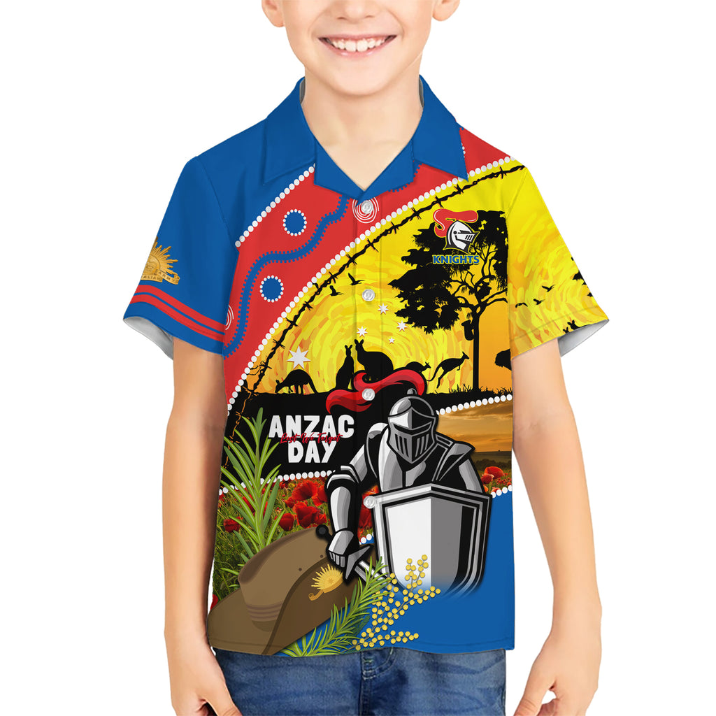 Knights Rugby ANZAC Day Hawaiian Shirt Novocastrians Mascot Rosemary Starry Night