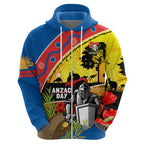 Knights Rugby ANZAC Day Hoodie Novocastrians Mascot Rosemary Starry Night
