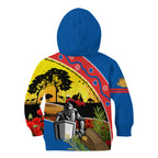 Knights Rugby ANZAC Day Kid Hoodie Novocastrians Mascot Rosemary Starry Night