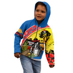Knights Rugby ANZAC Day Kid Hoodie Novocastrians Mascot Rosemary Starry Night