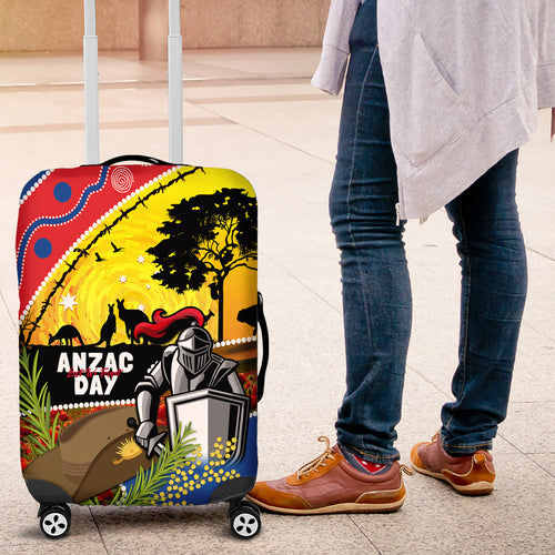 Knights Rugby ANZAC Day Luggage Cover Novocastrians Mascot Rosemary Starry Night