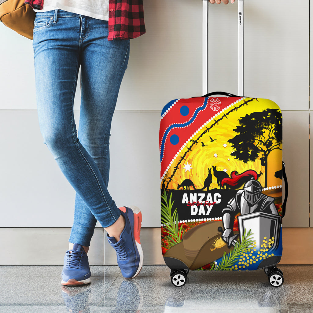 Knights Rugby ANZAC Day Luggage Cover Novocastrians Mascot Rosemary Starry Night