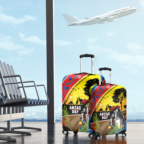 Knights Rugby ANZAC Day Luggage Cover Novocastrians Mascot Rosemary Starry Night