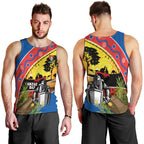 Knights Rugby ANZAC Day Men Tank Top Novocastrians Mascot Rosemary Starry Night
