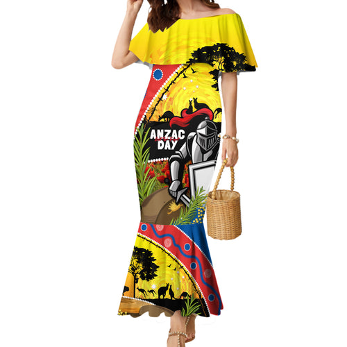 Knights Rugby ANZAC Day Mermaid Dress Novocastrians Mascot Rosemary Starry Night