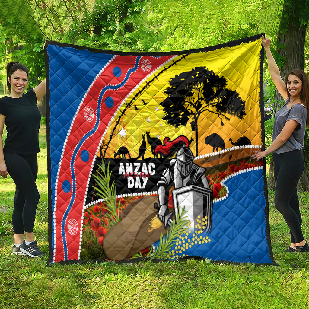 Knights Rugby ANZAC Day Quilt Novocastrians Mascot Rosemary Starry Night
