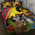 Knights Rugby ANZAC Day Quilt Bed Set Novocastrians Mascot Rosemary Starry Night