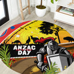 Knights Rugby ANZAC Day Round Carpet Novocastrians Mascot Rosemary Starry Night