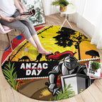 Knights Rugby ANZAC Day Round Carpet Novocastrians Mascot Rosemary Starry Night