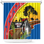 Knights Rugby ANZAC Day Shower Curtain Novocastrians Mascot Rosemary Starry Night