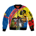 Knights Rugby ANZAC Day Sleeve Zip Bomber Jacket Novocastrians Mascot Rosemary Starry Night