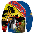 Knights Rugby ANZAC Day Sweatshirt Novocastrians Mascot Rosemary Starry Night