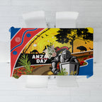 Knights Rugby ANZAC Day Tablecloth Novocastrians Mascot Rosemary Starry Night