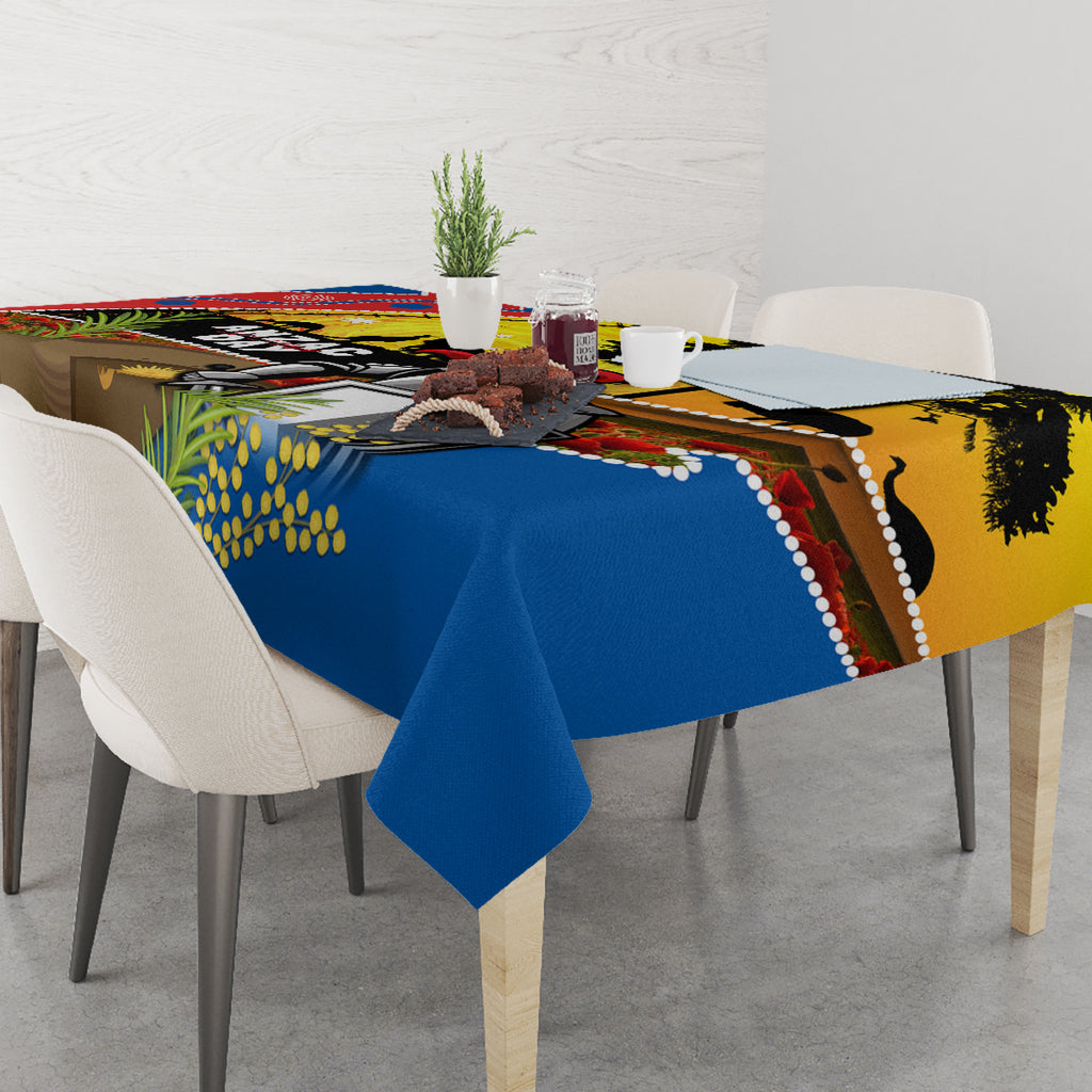 Knights Rugby ANZAC Day Tablecloth Novocastrians Mascot Rosemary Starry Night