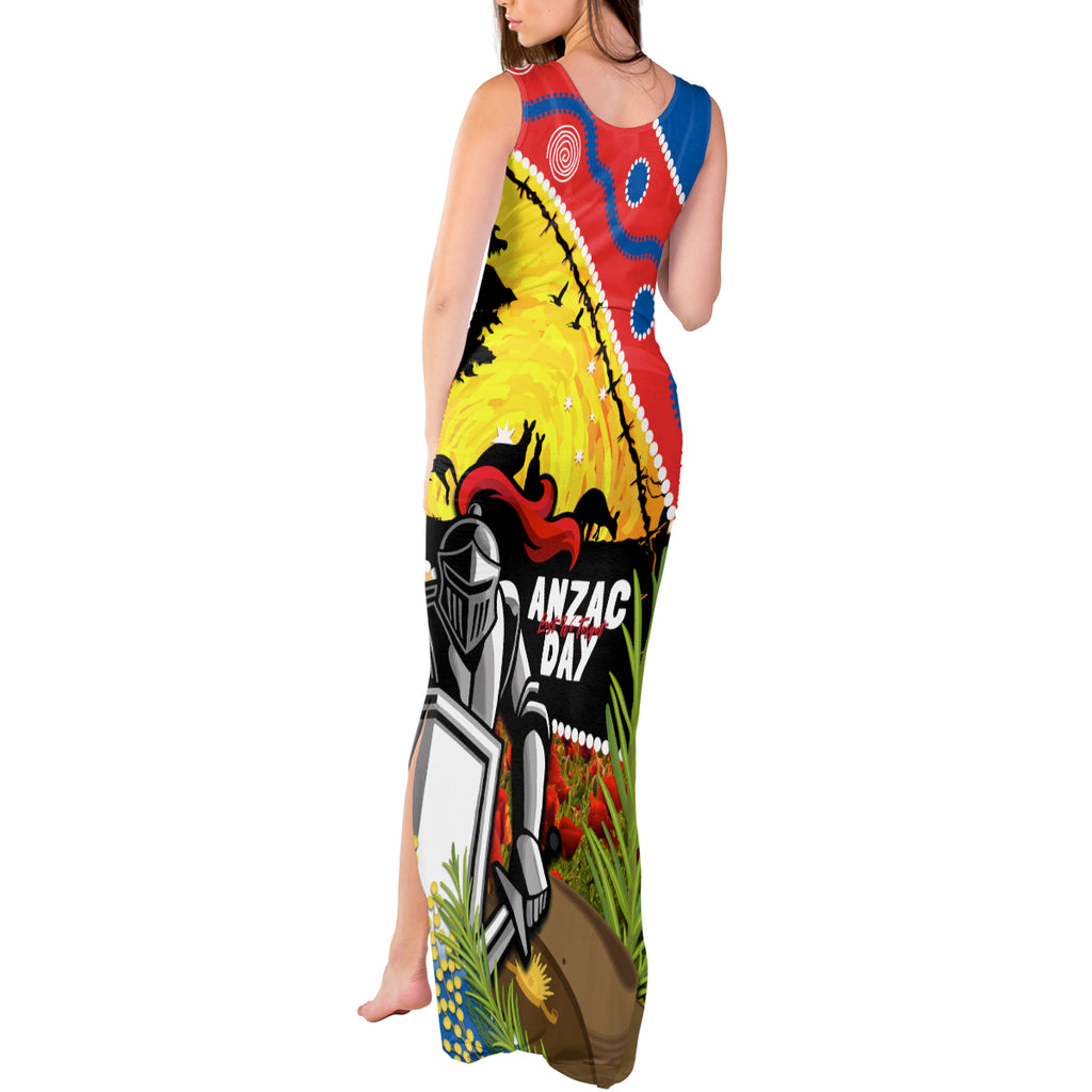 Knights Rugby ANZAC Day Tank Maxi Dress Novocastrians Mascot Rosemary Starry Night
