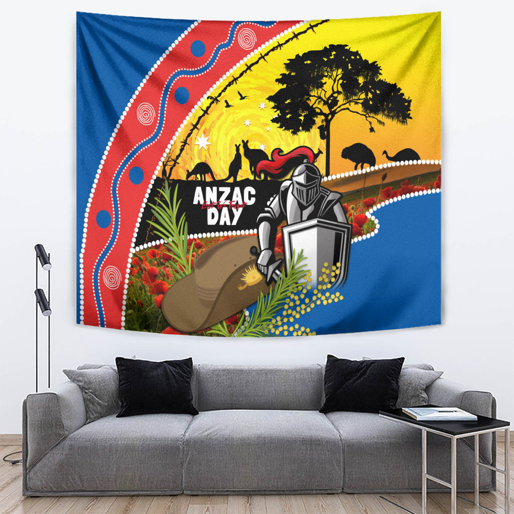 Knights Rugby ANZAC Day Tapestry Novocastrians Mascot Rosemary Starry Night