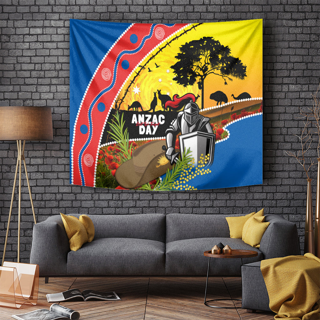 Knights Rugby ANZAC Day Tapestry Novocastrians Mascot Rosemary Starry Night