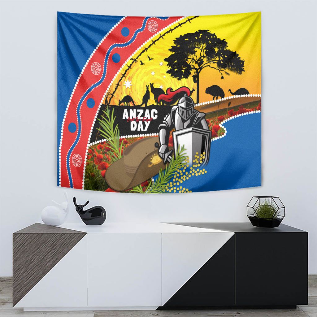 Knights Rugby ANZAC Day Tapestry Novocastrians Mascot Rosemary Starry Night