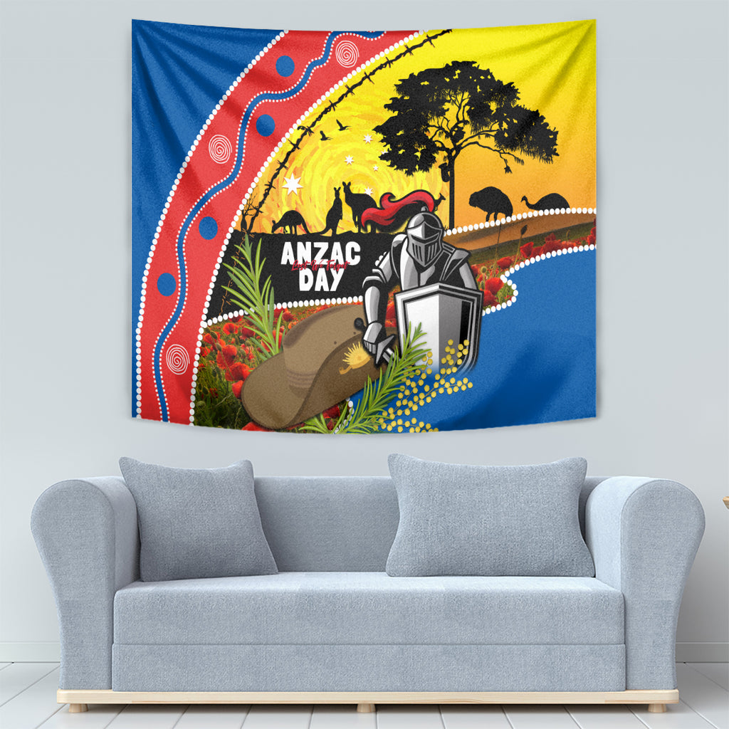 Knights Rugby ANZAC Day Tapestry Novocastrians Mascot Rosemary Starry Night