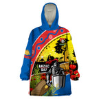 Knights Rugby ANZAC Day Wearable Blanket Hoodie Novocastrians Mascot Rosemary Starry Night