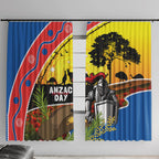 Knights Rugby ANZAC Day Window Curtain Novocastrians Mascot Rosemary Starry Night