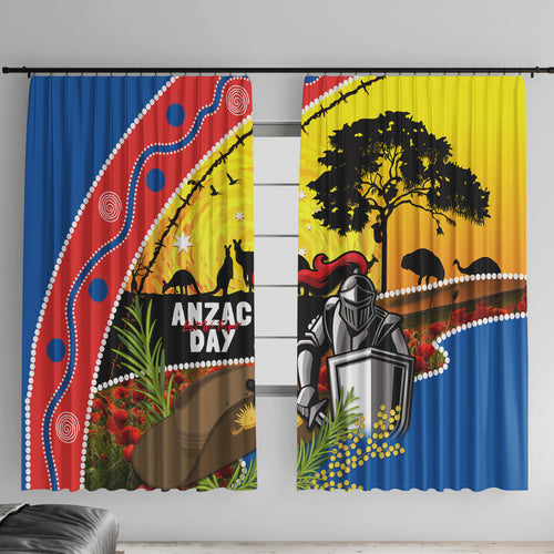 Knights Rugby ANZAC Day Window Curtain Novocastrians Mascot Rosemary Starry Night