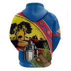 Knights Rugby ANZAC Day Zip Hoodie Novocastrians Mascot Rosemary Starry Night