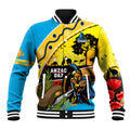 Titans Rugby ANZAC Day Baseball Jacket GLD Mascot Rosemary Starry Night