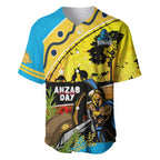 Titans Rugby ANZAC Day Baseball Jersey GLD Mascot Rosemary Starry Night