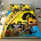 Titans Rugby ANZAC Day Bedding Set GLD Mascot Rosemary Starry Night