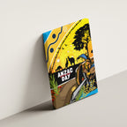 Titans Rugby ANZAC Day Canvas Wall Art GLD Mascot Rosemary Starry Night