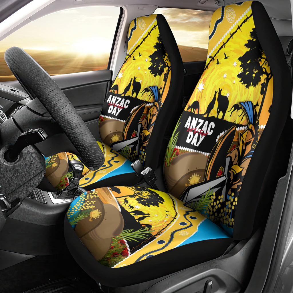Titans Rugby ANZAC Day Car Seat Cover GLD Mascot Rosemary Starry Night