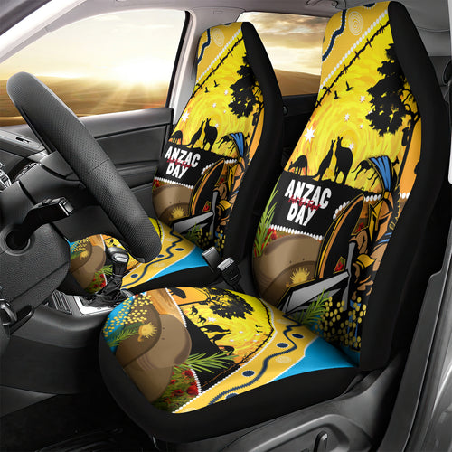 Titans Rugby ANZAC Day Car Seat Cover GLD Mascot Rosemary Starry Night