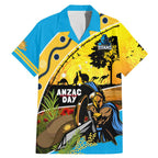 Titans Rugby ANZAC Day Family Matching Mermaid Dress and Hawaiian Shirt GLD Mascot Rosemary Starry Night