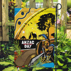 Titans Rugby ANZAC Day Garden Flag GLD Mascot Rosemary Starry Night