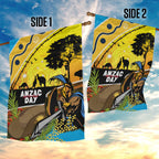 Titans Rugby ANZAC Day Garden Flag GLD Mascot Rosemary Starry Night