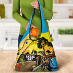 Titans Rugby ANZAC Day Grocery Bag GLD Mascot Rosemary Starry Night