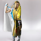 Titans Rugby ANZAC Day Hooded Blanket GLD Mascot Rosemary Starry Night