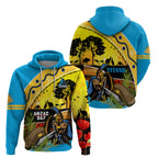 Titans Rugby ANZAC Day Hoodie GLD Mascot Rosemary Starry Night