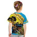 Titans Rugby ANZAC Day Kid T Shirt GLD Mascot Rosemary Starry Night