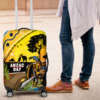 Titans Rugby ANZAC Day Luggage Cover GLD Mascot Rosemary Starry Night