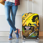 Titans Rugby ANZAC Day Luggage Cover GLD Mascot Rosemary Starry Night