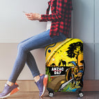 Titans Rugby ANZAC Day Luggage Cover GLD Mascot Rosemary Starry Night