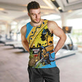 Titans Rugby ANZAC Day Men Tank Top GLD Mascot Rosemary Starry Night