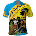 Titans Rugby ANZAC Day Polo Shirt GLD Mascot Rosemary Starry Night