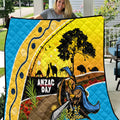 Titans Rugby ANZAC Day Quilt GLD Mascot Rosemary Starry Night