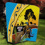 Titans Rugby ANZAC Day Quilt GLD Mascot Rosemary Starry Night