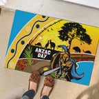 Titans Rugby ANZAC Day Rubber Doormat GLD Mascot Rosemary Starry Night