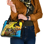 Titans Rugby ANZAC Day Shoulder Handbag GLD Mascot Rosemary Starry Night