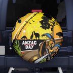 Titans Rugby ANZAC Day Spare Tire Cover GLD Mascot Rosemary Starry Night
